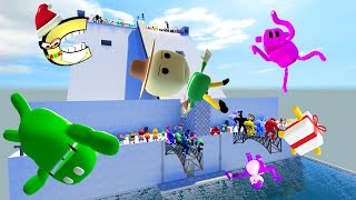 ❄🚩SNOWSLIDE NEW 3D SANIC CLONES MEMES OLL NEW ALPHABET LORE SPARTAN KICKING RAINBOW FRIENDS SCP Gmod [upl. by Astor]