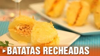 Como Fazer Batata Recheada [upl. by Anafetse]