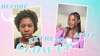 EXTREME GLOW UP TRANSFORMATION  DIY LASH EXTENSIONS [upl. by Imekawulo]