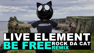 LIVE ELEMENT  THE CUBE GUYS  BE FREE  ROCK DA CAT BOOTLEG REMIX  VISUAL [upl. by Lesly413]