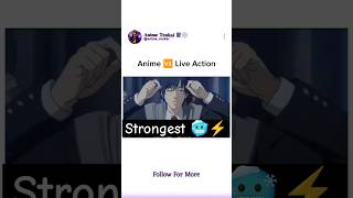 Anime Vs Live action comparison anime animeedit animememes shorts [upl. by Annamarie749]