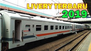 LIVERY TERBARU 2019 DI KERETA EKONOMI SINGASARI  Semakin Elegan dan Nyaman [upl. by Marika]