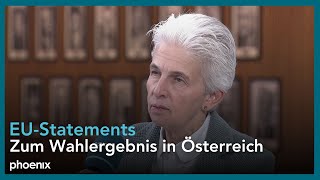 Wahl in Österreich Statements der EU zum Wahlergebnis  Teil 1 [upl. by Dewie173]