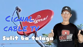 Cignal prepaid cable pull reviews cignal cable tv sulit kaya sa mga channels digital pay tv [upl. by Htide37]