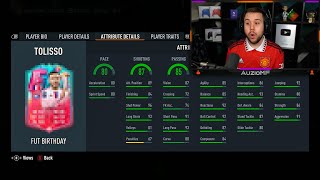 Auzio Reacts to NEW 89 FUT Birthday Tolisso SBC [upl. by Etnuad]