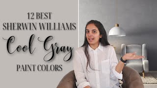 12 BEST Sherwin Williams COOL GRAY Paint Colors [upl. by Lewej]