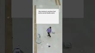 This Woman Has Had It With This Robot at a Hospital in China shorts [upl. by Ecyned]