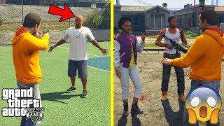 GTA 5  What Happens if Michael Goes to Grove Street AFTER TAKING OUT STRETCH [upl. by Bigler]