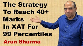 The Strategy To Reach 40 Marks In XAT For 99 Percentiles  XAT Preparation  XAT Quants  XAT DI [upl. by Niels556]