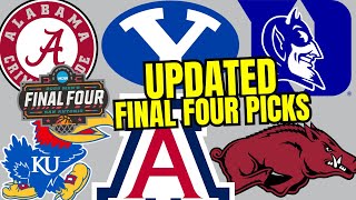 Updating Our Final Four Picks PostSecret Scrimmages And Exhibitions [upl. by Zelle]