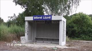 Mšené lázně  bývalé nádraží [upl. by Ahtel227]