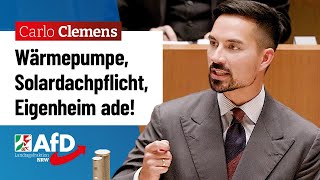 Wärmepumpe Solardachpflicht Eigenheim ade – Carlo Clemens AfD [upl. by Ahseela770]