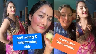 Anti wrinkle home remedies skin tightening remedies how to massage your face whitening secrets [upl. by Rossen]