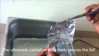 Aluminium Foil Test for Ultrasonic Cleaners [upl. by Laundes]