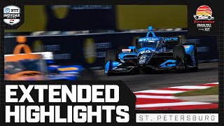 Extended Race Highlights  2024 Firestone Grand Prix of St Petersburg  INDYCAR [upl. by Judus]