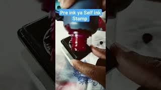 Self ink or Pre ink Stamp preinkstamp inkrefill youtubeshorts [upl. by Ydrah]