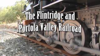 Flintridge and Portola Valley Railroad Live Steam Denver amp Rio Grande Narrow Gauge trailer HD [upl. by Suoirrad]