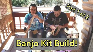 Banjo Kit Build  Goatskin tackhead  Part 1 of 2 [upl. by Nessej]