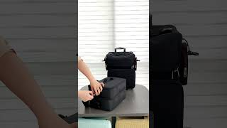 Large Makeup Train Case with a Large Makeup Travel Bag for Hairstylist [upl. by Ellenor]