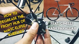 How to Degrease the front hub of Mavic Elipse wheelset ft Cinelli Mash Parallax [upl. by Hach806]