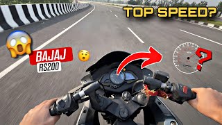 Rs 200 Top Speed Test  Bajaj Pulsar Rs200  FlashxVarun [upl. by Alledi745]