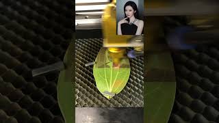 The goddess Jing Tian leaf carving is here leaf carving leaf carving machine stall [upl. by Madi451]