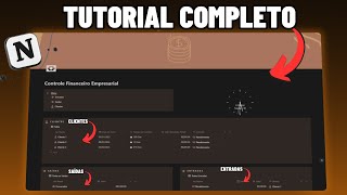 Como Fazer uma Planilha de Controle Financeiro Empresarial Completa no Notion Na Prática [upl. by Aniuqahs323]