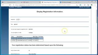 WebAdvisor  Check Your Registration Date [upl. by Schaefer65]