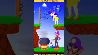 Princess Peach Punishes the Greedy Walugi ❤️👰🍏 shorts cartoon animation [upl. by Yenmor71]