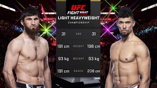 Magomed Ankalaev vs Johnny Walker 2 Full Fight  UFC Fight Night [upl. by Acinomal]