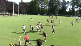 Jeff Hassler big bosh on James Pritchard for individual try [upl. by Nolham]