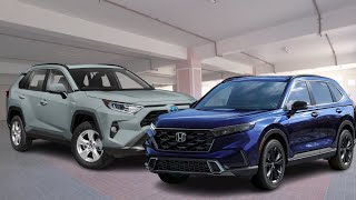 2023 Honda CRV vs Toyota RAV4 Crossover Compare Specs Reviews [upl. by Euton]