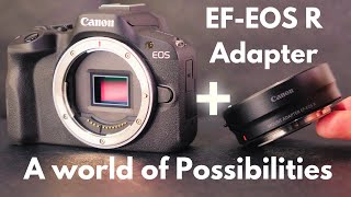 Canon EFEOS R Mount Adapter for Canon R Mirrorless Cameras REVIEW  Maximize EF EFS Lenses [upl. by Brout967]