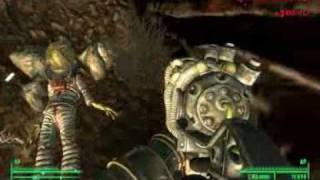 Fallout 3 Alien Space Craft and Alien Blaster Gun Location and Effects [upl. by Brande]