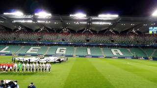 Legia WarszawaReal Madryt hymn Ligi Mistrzów Legia Warsaw  Real Madrid  UEFA CL 02112016 [upl. by Leumhs]