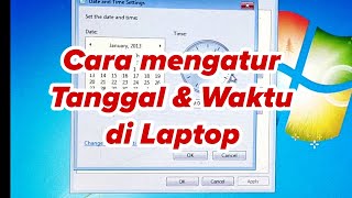 Cara mengatur tanggal amp waktu di Laptop windows 7 [upl. by Kirk]