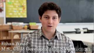 Erikson Student Ethan Weiss on Child Development and Social Work Masters Program [upl. by Nelleh533]