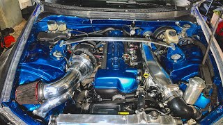 IS300 ENGINE BAY FINALLY PAINTED2JZ INSTALLED [upl. by Leaw]