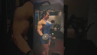 female bodybuilder biceps workout💪 female bodybuilding motivation🔥 gym motivation vlogs [upl. by Olathe]