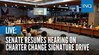 LIVE Senate resumes hearing on Charter change signature drive [upl. by Yelnahs399]