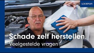 Zelf een beschadiging wegwerken onverstandig  Autoschade  Louwmannl [upl. by Lerak]