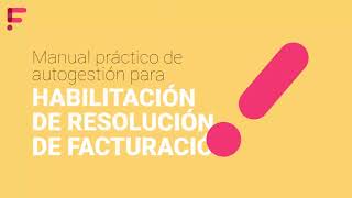 Tutorial Habilitación de Resolución de Facturación [upl. by Airenahs]