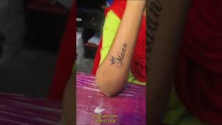 👑name tattoo design tattoo shots tattoomediaink love tattooartist tamilsong tamilatattoo [upl. by Berton]