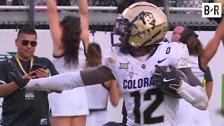 Travis Hunter Hits Heisman Pose in 1 INT 1 TD Performance vs UCF [upl. by Lail695]