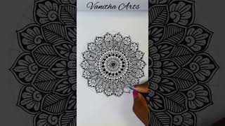 How to draw Mandala for Beginners  mandala art  stepbystep  doodle creativeart mandaladrawing [upl. by Glantz]