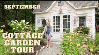 September Cottage Garden TOUR with PLANT NAMES and locations Beautiful Maine Garden [upl. by Sherwynd394]