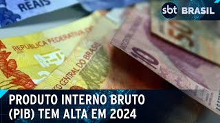 PIB brasileiro cresce 08 no primeiro trimestre de 2024 diz IBGE  SBT Brasil 040624 [upl. by Enilrek882]