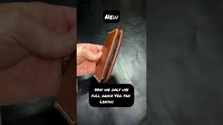 6 months leather patina on horween English tan Dublin leathercrafter leatherwallet diy asmr [upl. by Eihcra793]