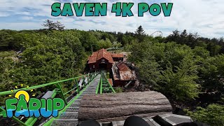 Saven  Fårup Sommerland  4K POV [upl. by Cicily796]