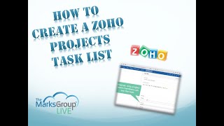 Zoho Projects Task List How to Create One [upl. by Nuawad664]